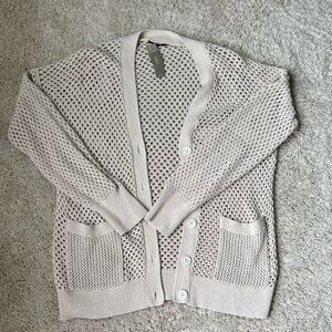 Limited-edition crochet cardigan sweater